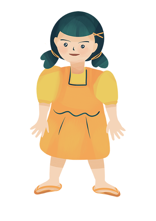 Character action — moving away